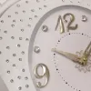 A simple, fashionable and creative white apple-shaped wall clock for the living room and bedroom Application Scenario